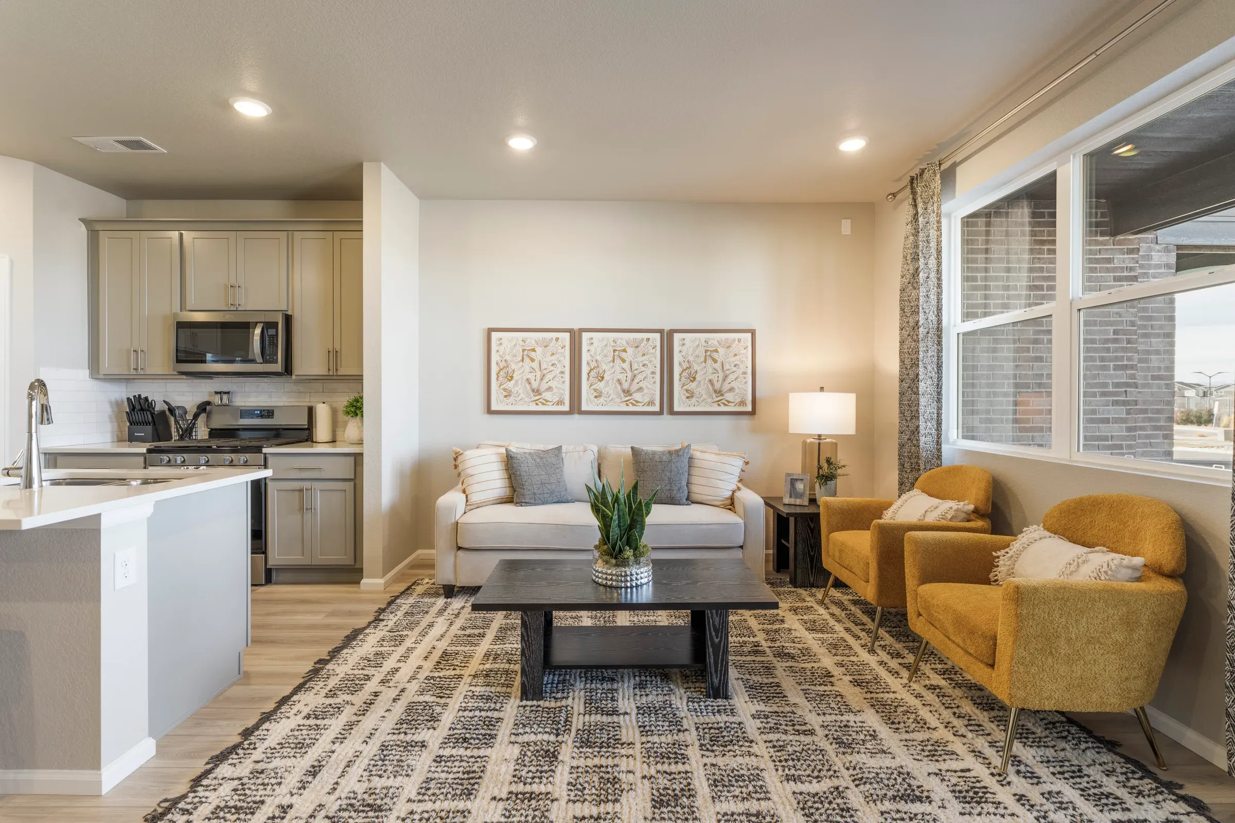 Beautifully furnished living room in a Stay Awhile rental